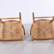 Set of two oak CH24 'Wishbone' chair by Hans J. Wegner for Carl Hansen, 1960