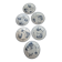 6 flat plates Terre de Fer, 19th century – Digoin & Sarreguemines