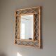 Rattan mirror, 1960, 88x66cm