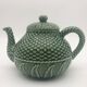 Vintage ceramic teapot Bordallo Pinheiro
