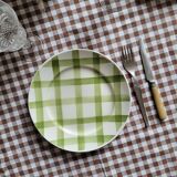 La Redoute x Selency set of 4 flat green plates