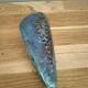 "Flower holder 'Galet' in glazed stoneware by Ch. OCORNOL, artistic glazed stoneware."
