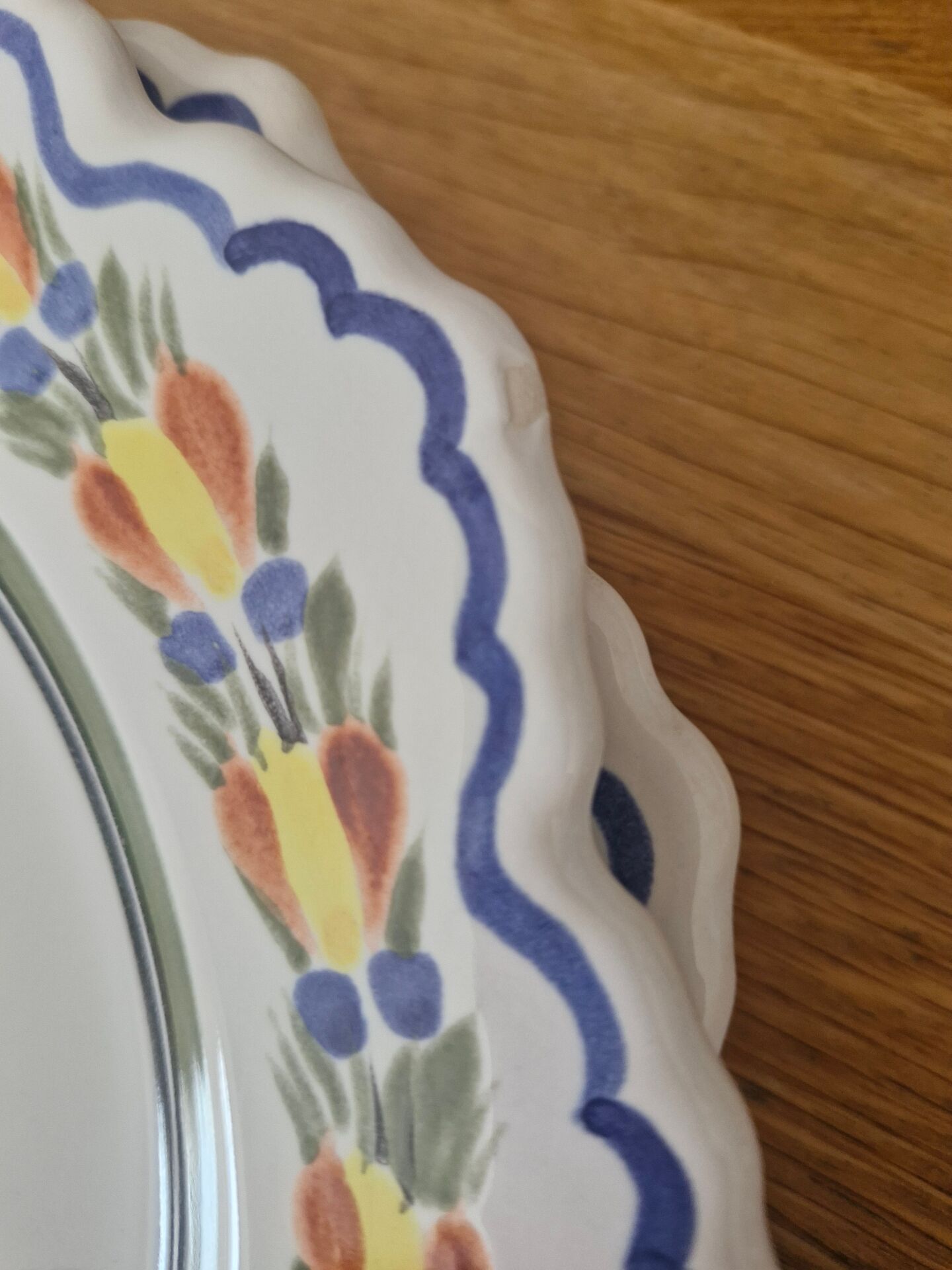 Set of 6 Breton plates