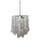 Italian murano glass chrome metal frame sputnik candlestick
