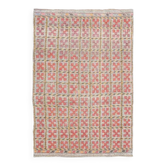 1970s Vintage Turkish Oushak Handmade Wool Cotton Gray Runner Rug 169x248