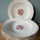 Set of 6 hollow plates Digoin Sarreguemines