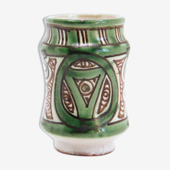 Spanish pot 1960 with abstract motifs by Domingo Punter