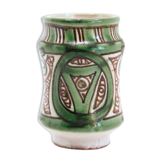 Spanish pot 1960 with abstract motifs by Domingo Punter