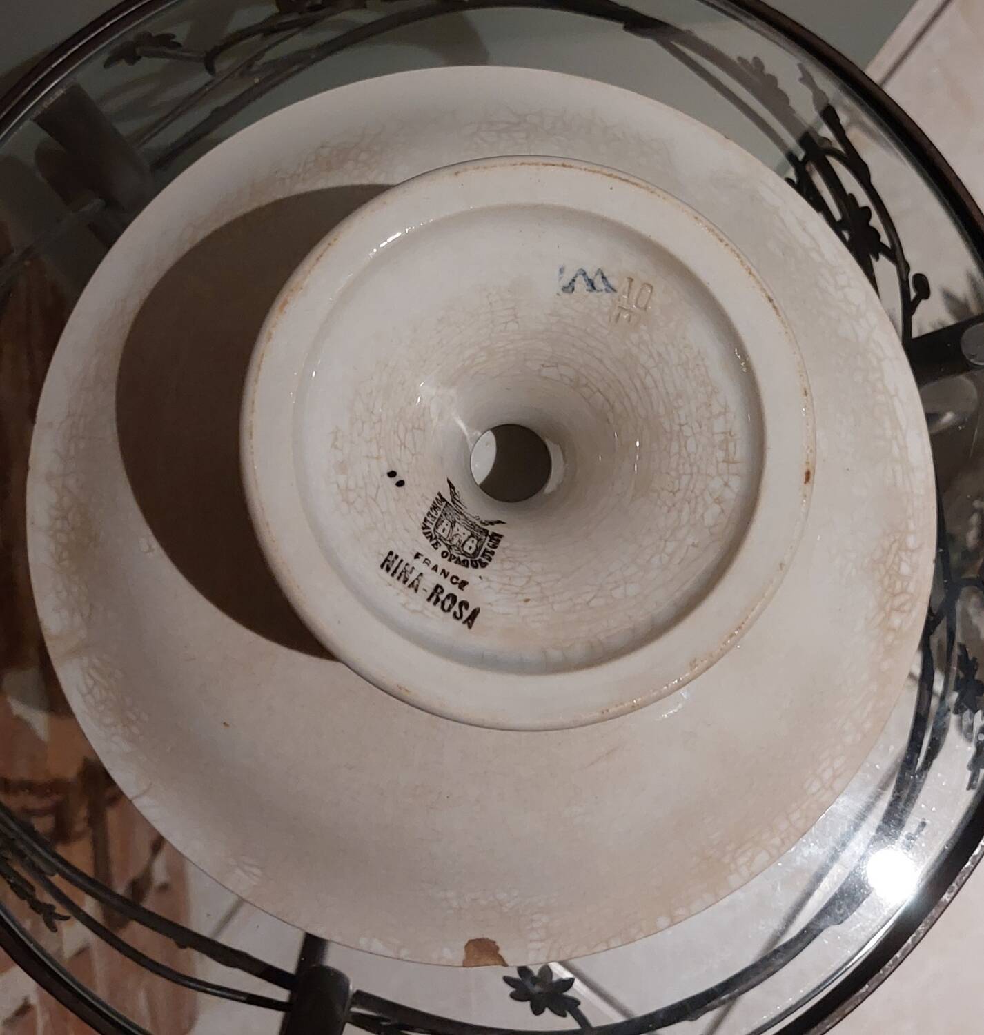 Gien earthenware compote bowl