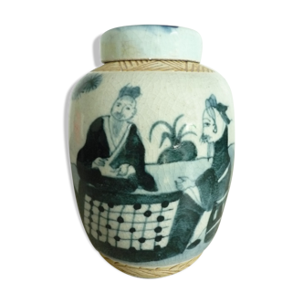 Pot à gingembre chinois en porcelaine XIXème