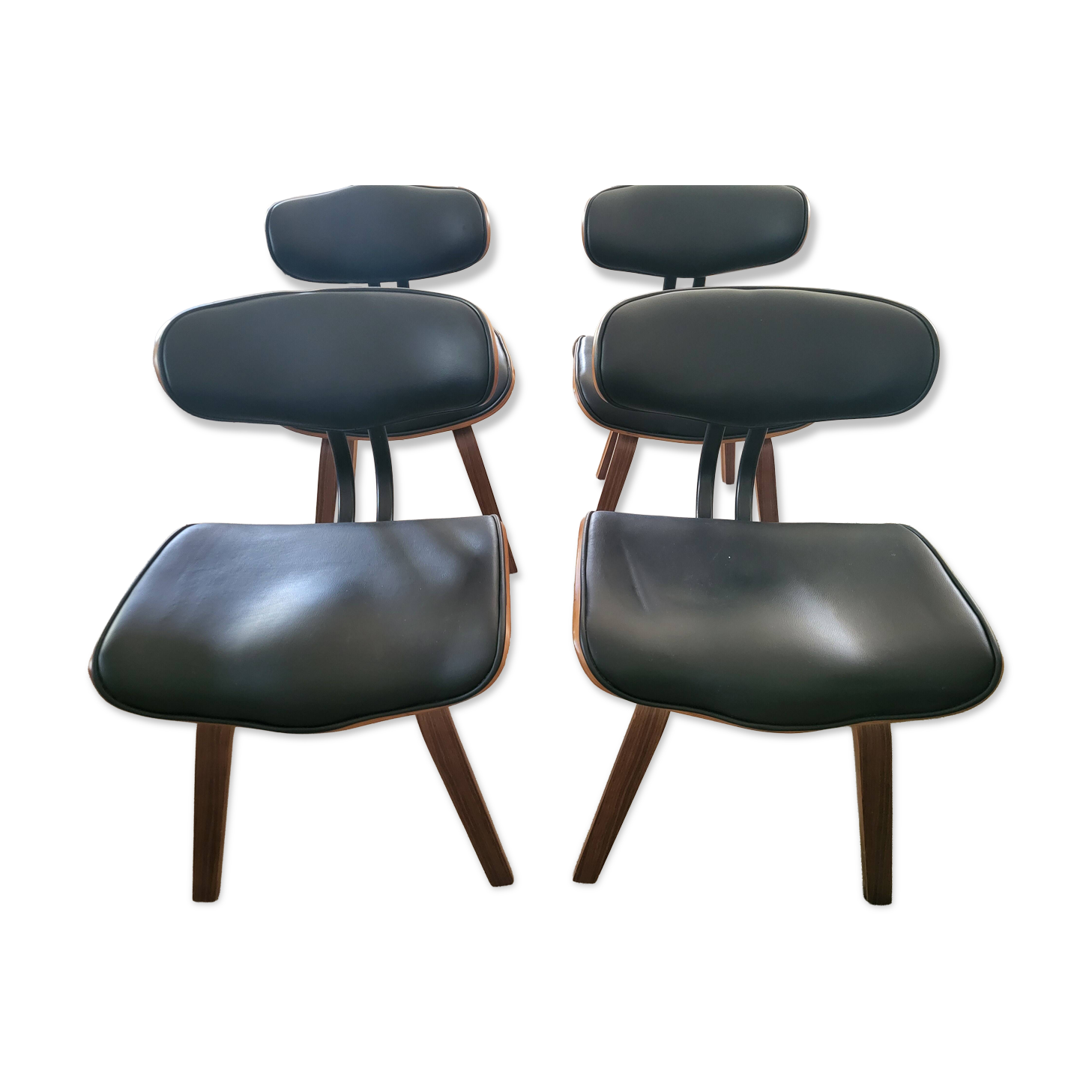 Lot de 4 chaises Dutchbone Black Wood