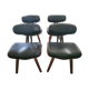 Lot de 4 chaises Dutchbone Black Wood