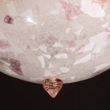 Charming Italian Multicolor and Pink Murano Glass Ceiling Fixture, Murano,