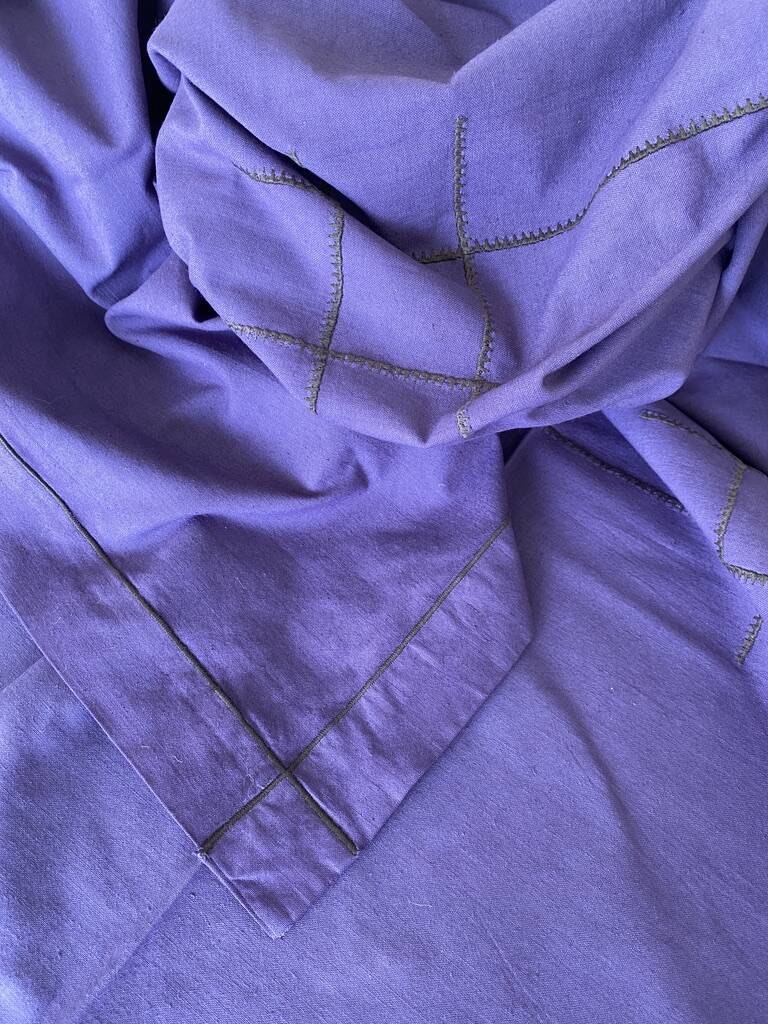 Old days embroidery tablecloth - 150x150cm - cotton