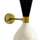 Wall sconce Diabolo italian black and white