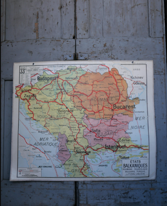 School poster of the Balkan states Vidal Lablache No.33