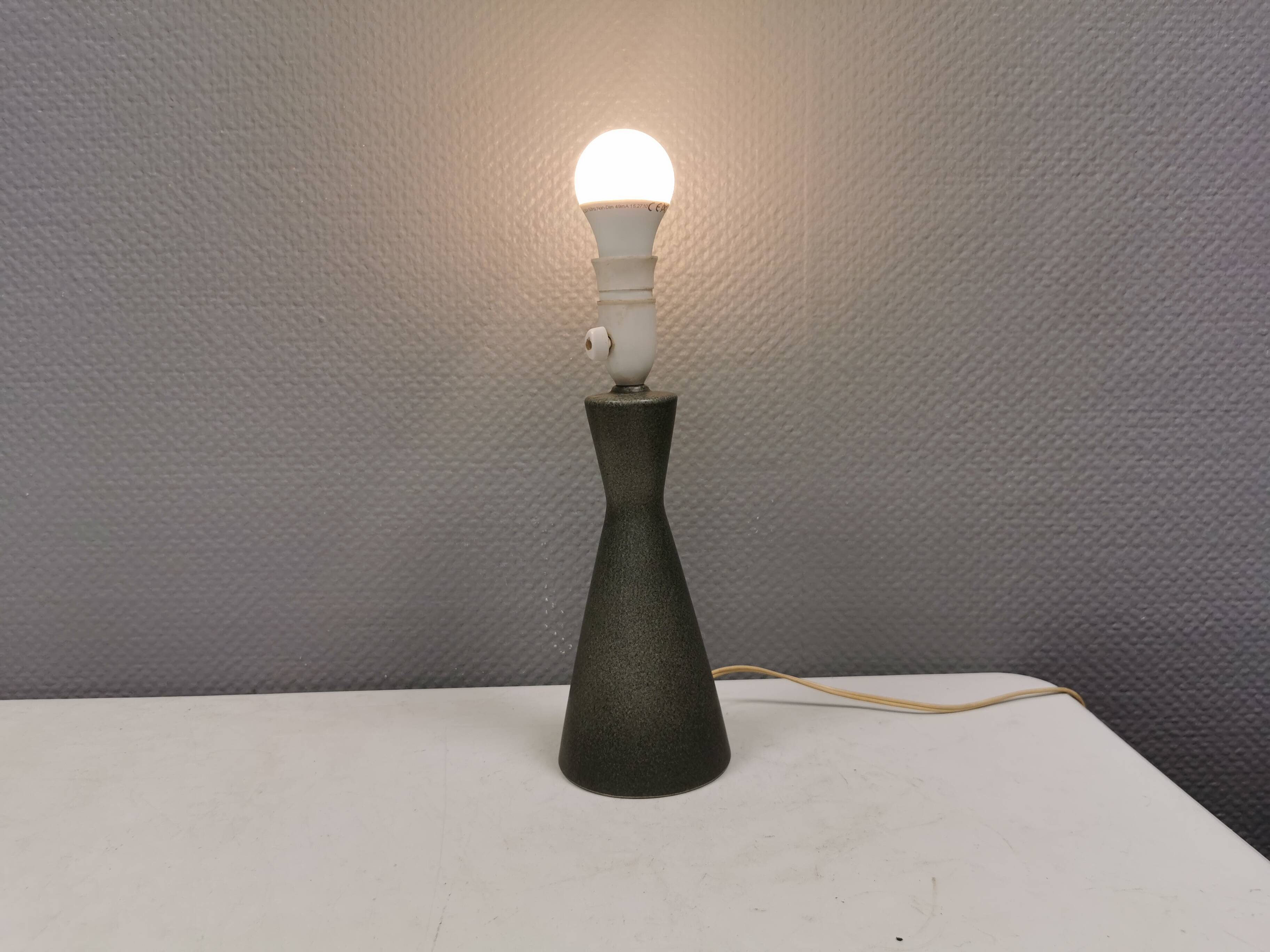 Very beautiful ceramic table lamp. Danish 1970s