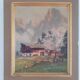 Tableau paysage de montagne
