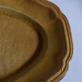 Glazed earthenware country dish with fluting, Provence 1950.