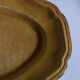 Glazed earthenware country dish with fluting, Provence 1950.