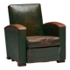 Art Deco Leather Club Chairs, France, 1930s