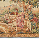 Wall tapestry depicting medieval scene