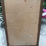 Carved wooden fireplace mirror 132 x 99