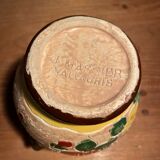 Pretty vase of Vallauris with flower pattern signed J.Massier