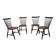 Swedish Teak Chairs by S. E. Fryklund for Hagafors, 1960s, Set of 4