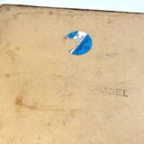 2 chanel boxes in vintage rattan