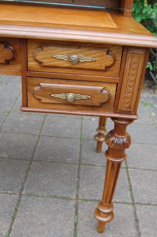 Napoleon III period tiered walnut desk from the 19th century