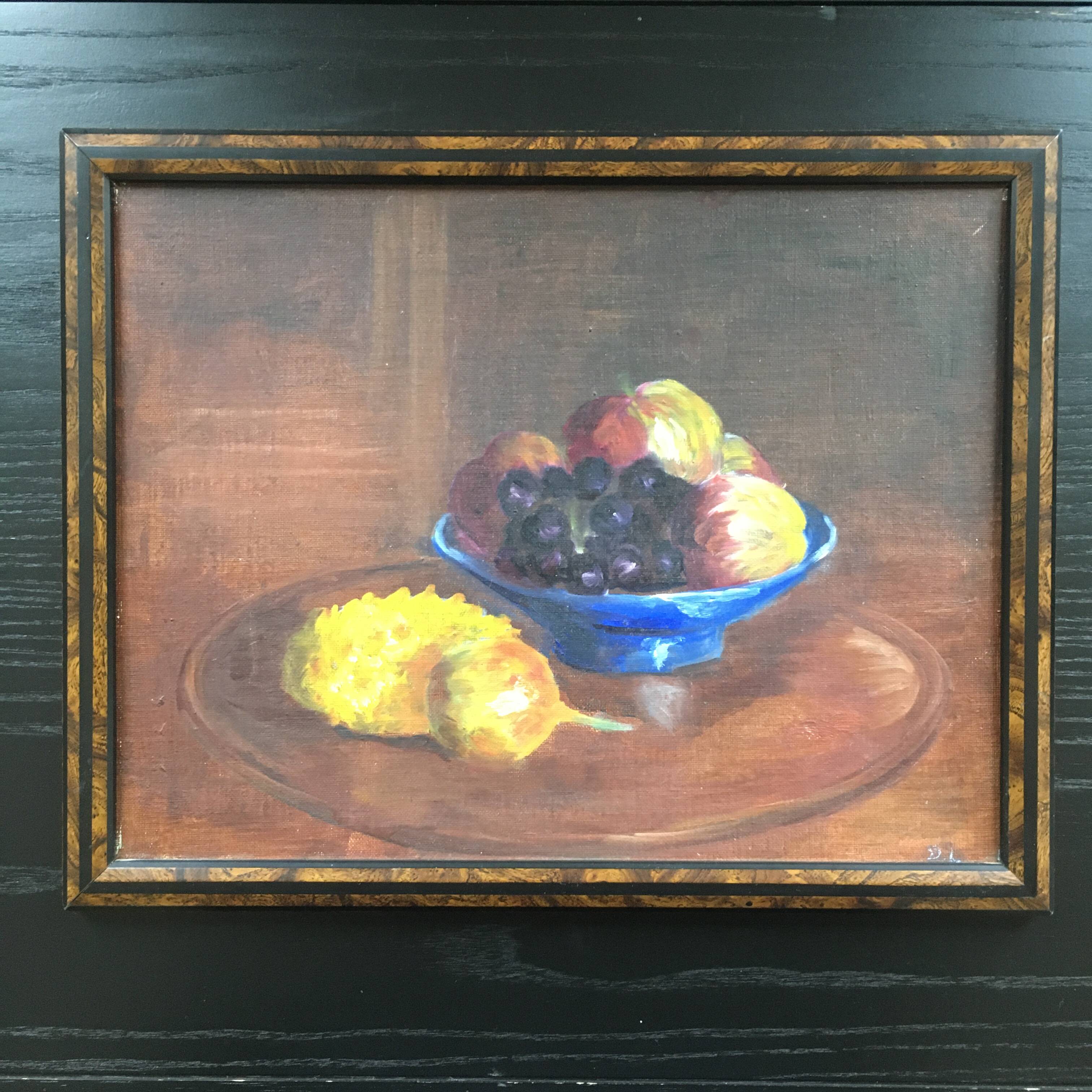 Old fruit bowl painting