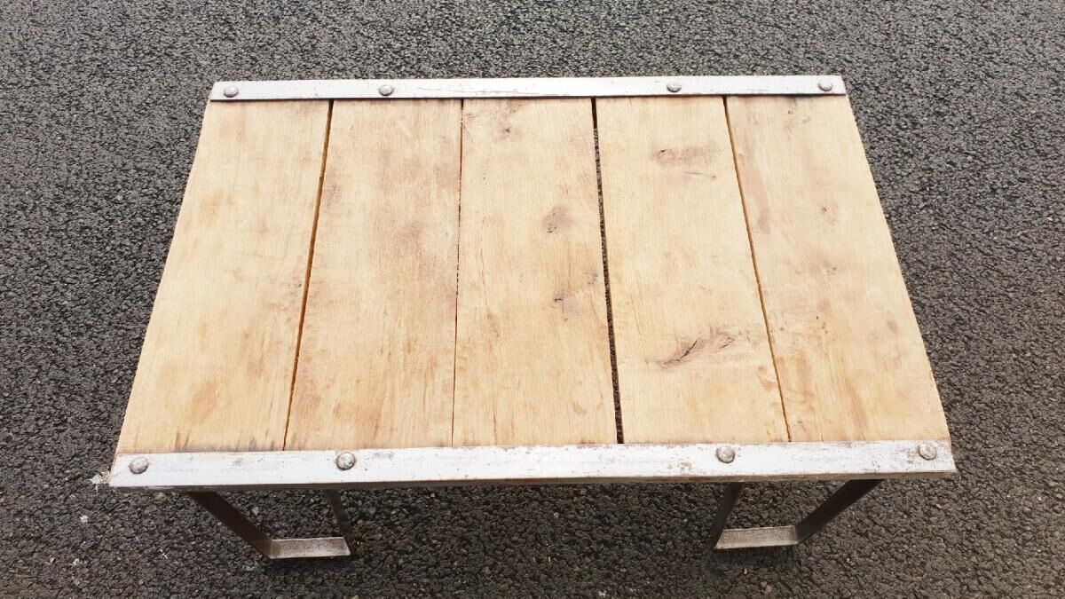 Industrial coffee table