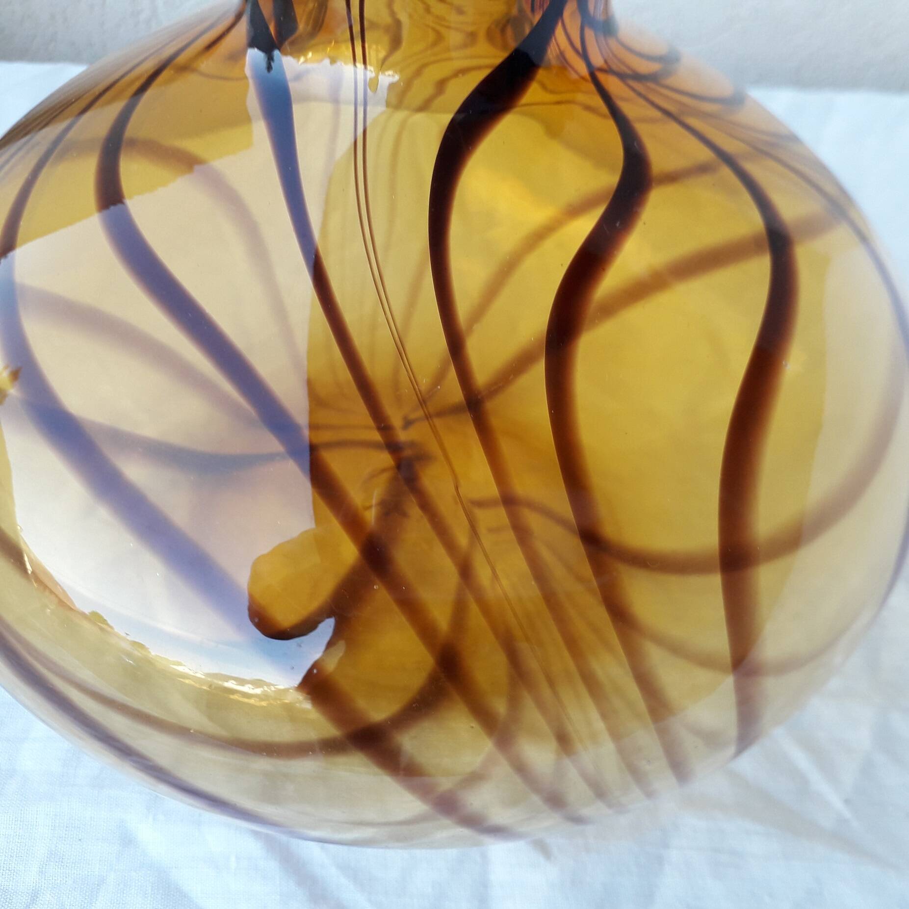Blown glass vase