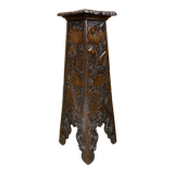 Arts and crafts hand carved pedestal, England ca 1880