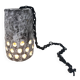 Textured and perforated ceramic pendant – Scandinavia, 1960s