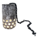 Textured and perforated ceramic pendant – Scandinavia, 1960s