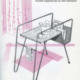 Kitsch art print from the 1950s/60s, modern décor. Wrought iron table.