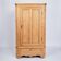 Antique corner cabinet - solid pine - brass fittings - 1920s