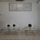 Square coffee table, lucite, brass and glass, Hollywood Regency