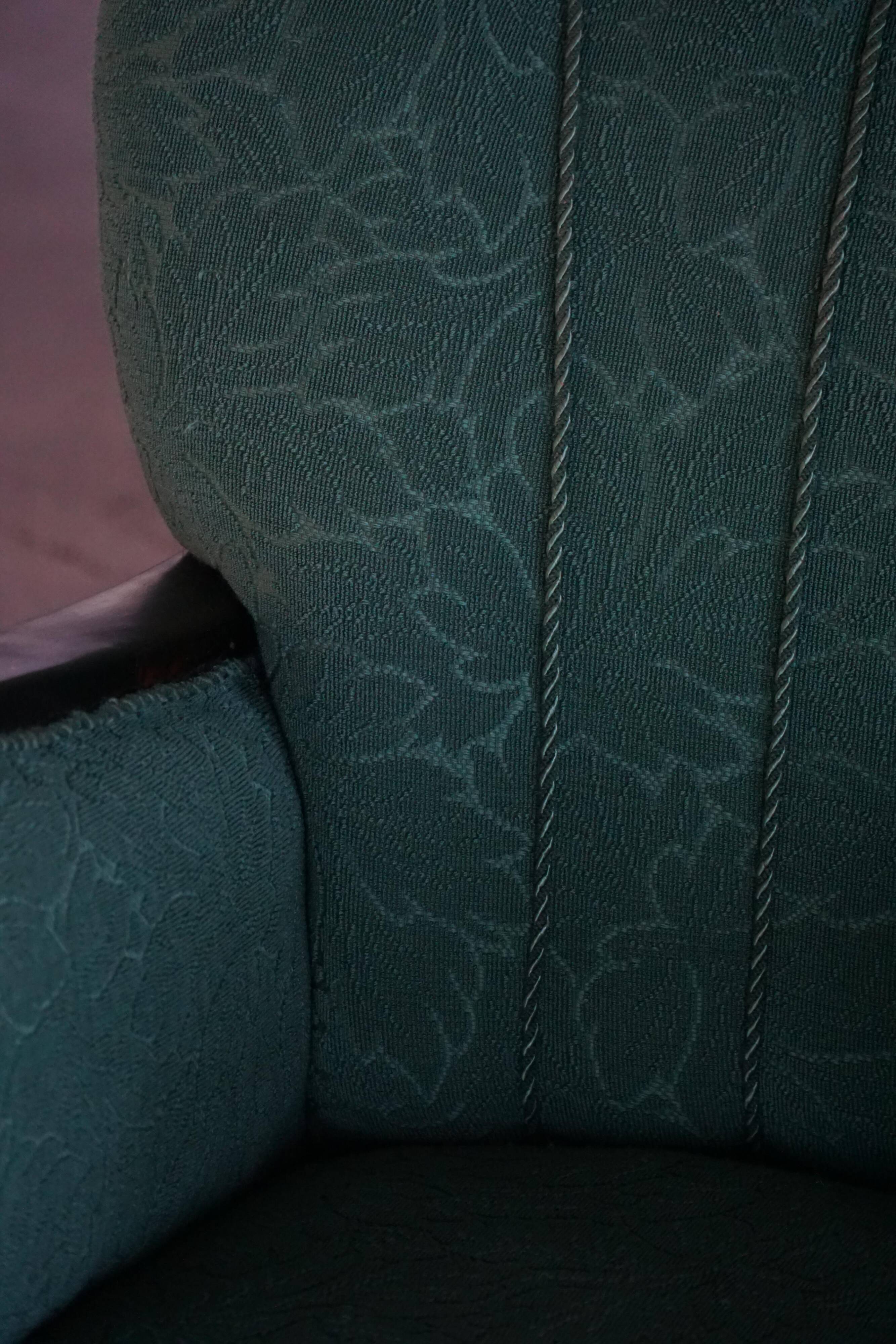 Pair of Art Deco lounge chairs, made by a Danish cabinetmaker, 1940s.