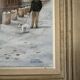 Oil on canvas by Lucien Cormier The Washhouse Boats Nantes 2009