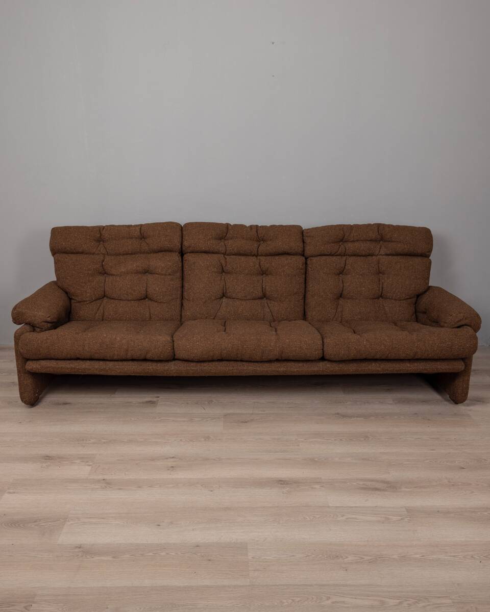Canapé vintage années 70 en tissu mod. Coronado design Afra et Tobia Scarpa