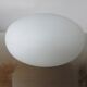 Lampe métal chromé et opaline années 80 90
