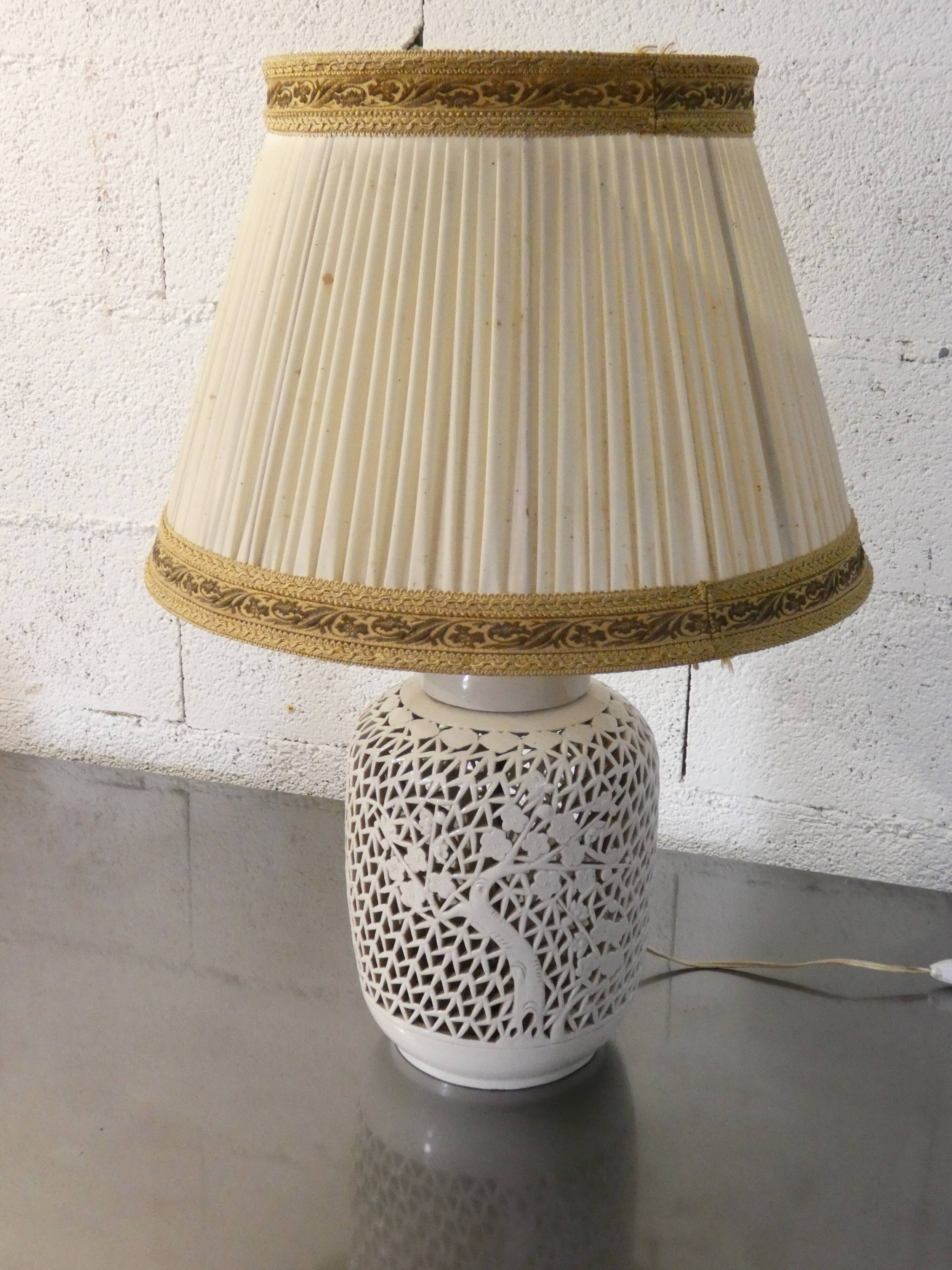 White porcelain lamp from China