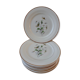 Lot de 6 assiettes Saint Amand modèle Anémone