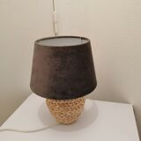 Lampe en rotin tresse de table