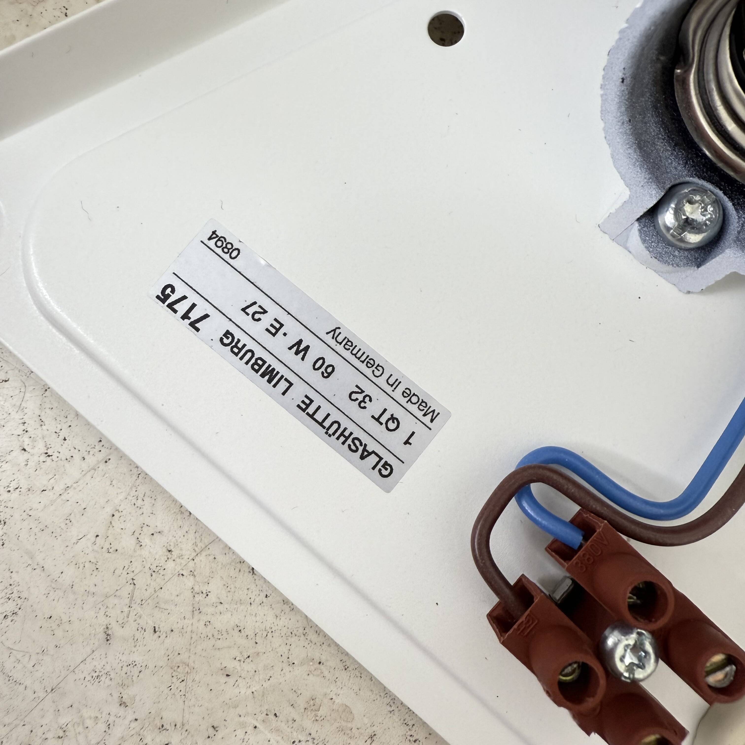 Set of 2 Limburg Glashütte glass wall lamps sconce , 1970s