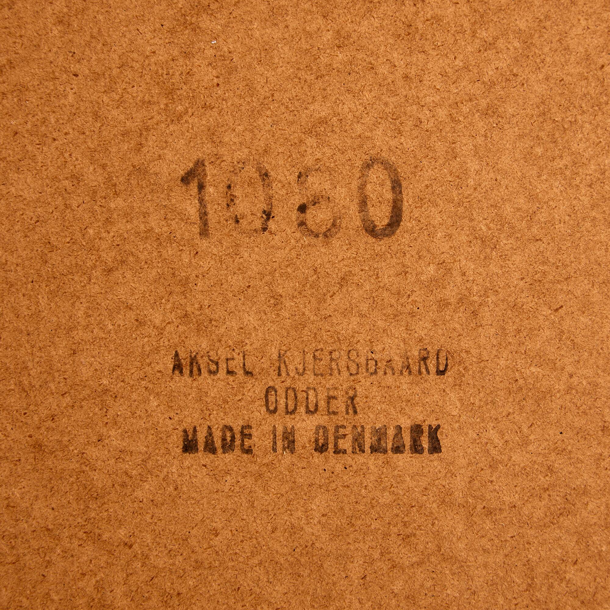 Beech framed mirror by Aksel Kjersgaard