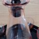 Art Deco port liqueur service tray - glasses
